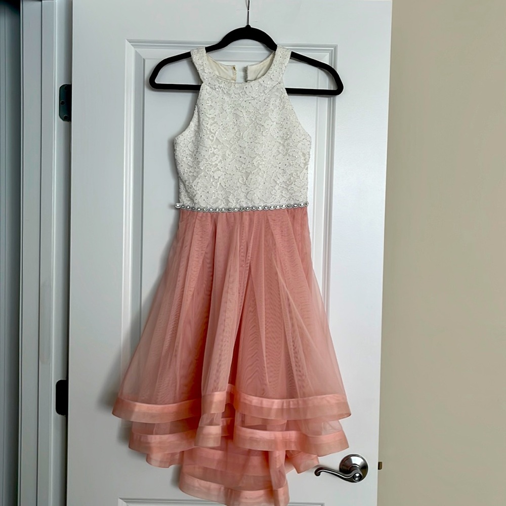 Girls short party dress size 14